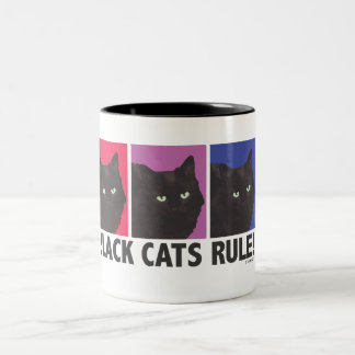REGRA dos gatos pretos! Caneca de café