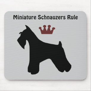 Regra Mousepad dos Schnauzers diminutos