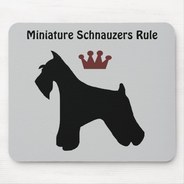 Regra Mousepad dos Schnauzers diminutos (Frente)