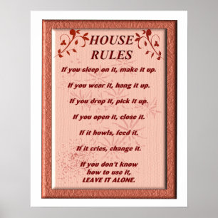 Regras da Casa - Art Poster