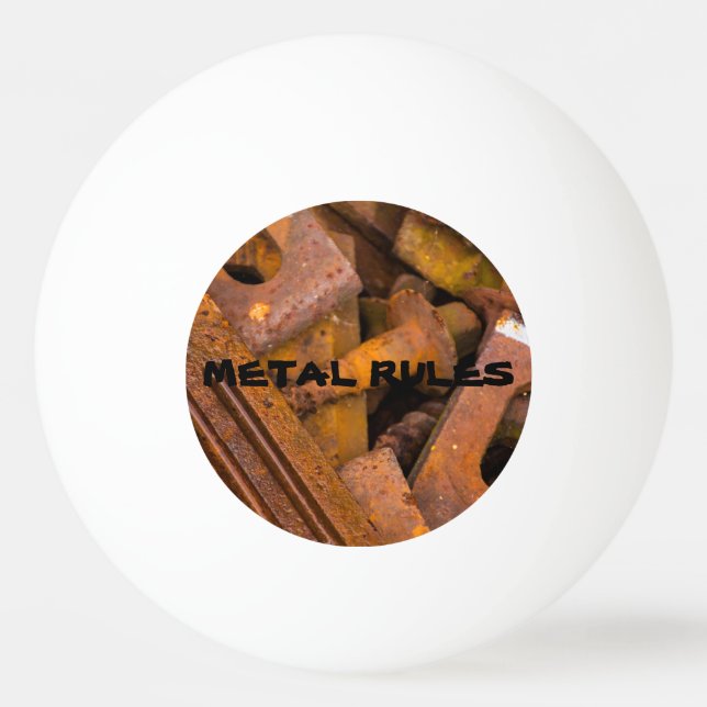 REGRAS DE METAL GOVERNAM BOLAS DE PING PONG (Frente)