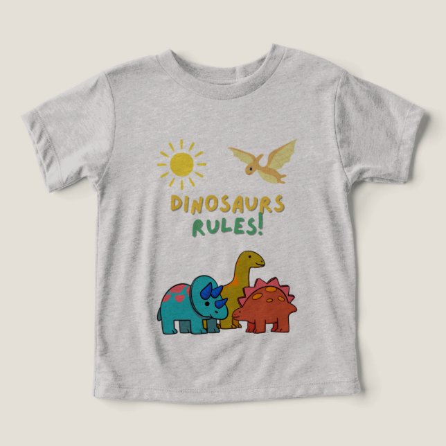 Regras dos dinossauros! (Design frontal)