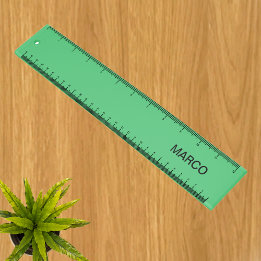 Régua Verde Emerald Personalizada com Nome