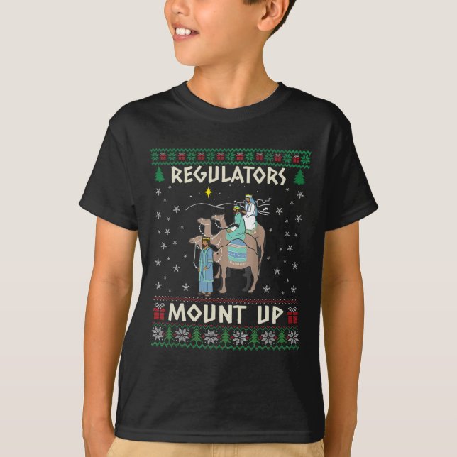 Reguladores Retro Montam Camelo Natal Feio Suéter (Frente)