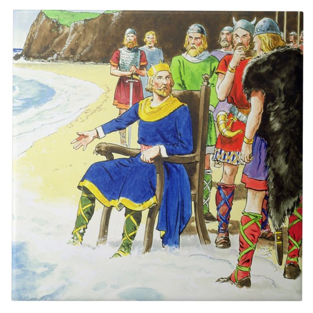 Rei Canute (c.995-1035) 'das espreitadelas no (Frente)
