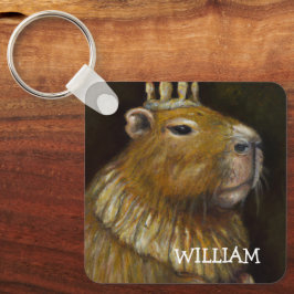 REI CAPIVARA - CHAVEIRO PERSONALIZADO DUPLO ENGRAÇ