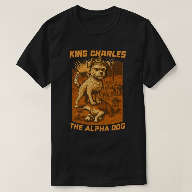 Rei Charles O Cachorro Alfa Camisa Nelu (Frente do Design)