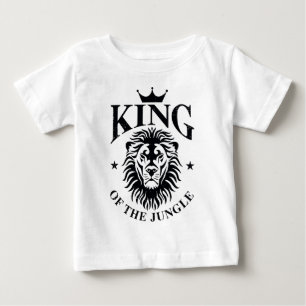 Rei Da Camisa Do Bebê Da Selva