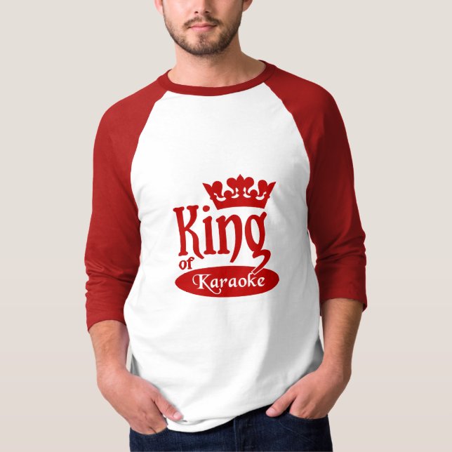 Rei da camisa do karaoke - escolha o estilo & a (Frente)