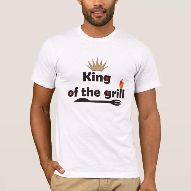 Rei Das Camisetas De Grill. (Frente)