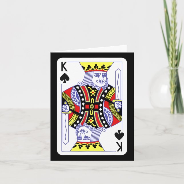 Rei De Espadas Jogando Cartões Figurino De Hallowe (Frente)