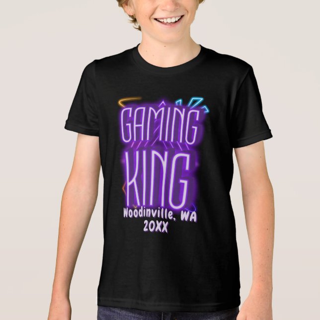 Rei de Jogos Personalizado para Nome da Data da Lo (Frente)