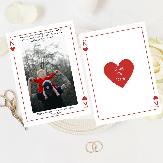 Rei De Pais Jogando Cartão Feliz Cartão De Dia de  (Criador carregado)