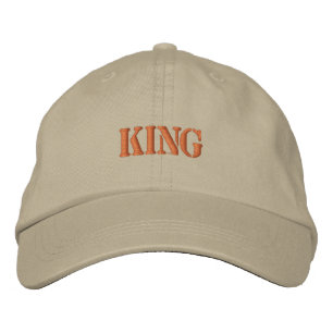 "Rei" do Boné Ajustável Khaki de Estilo
