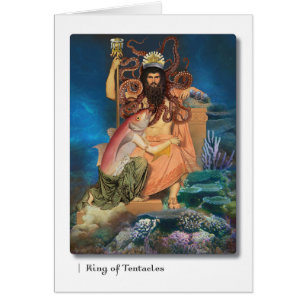 Rei do cartão de Tarot dos tentáculos