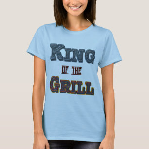 Rei do Cozinhar CHURRASCO Grelha dizendo camiseta