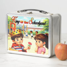 Rei Do Pátio Escolar | Metal | Caixa de Lanche
