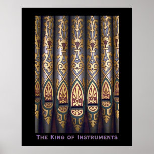 Rei do poster dos instrumentos