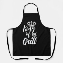 Rei dos Aprons Engraçados do Grill para Homens - H