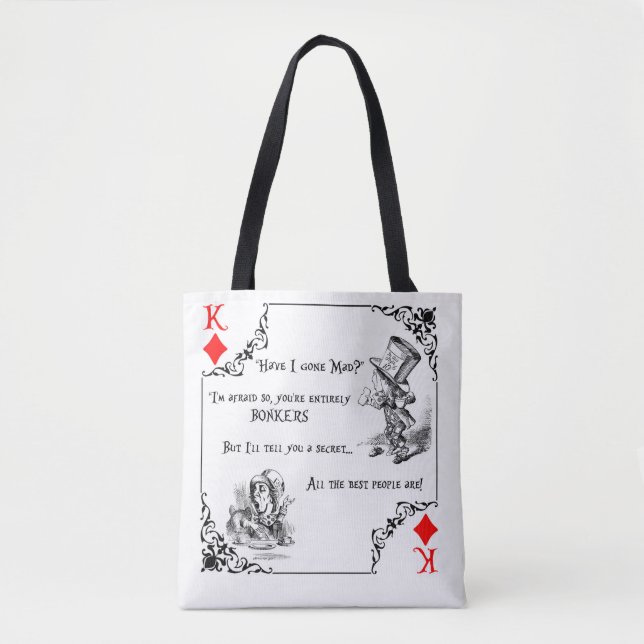 Rei dos Corações Alice Tote Bag (Frente)