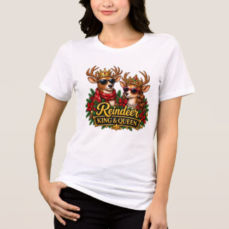 Rei e Rainha Rena Casal de Natal Fofo Holi