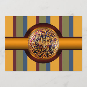 Rei egípcio convite de festas