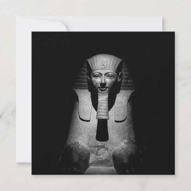 Rei faraó preto e branco (Frente)