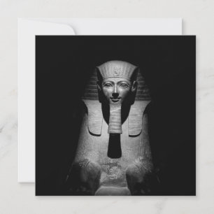 Rei faraó preto e branco