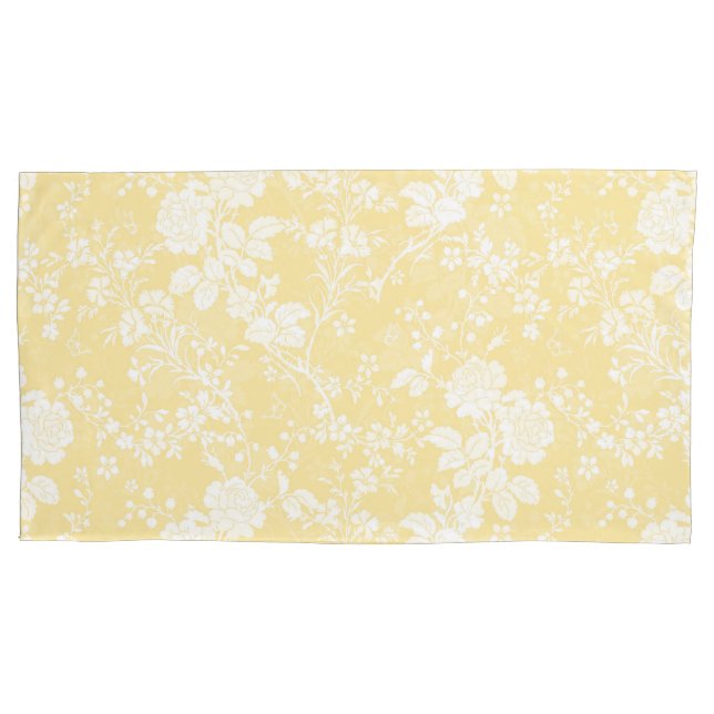 Rei Fronha de almofada Par no botão de ouro (Frente-Esquerda)