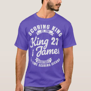 Rei James O Rei da Pontuação Basquete Camiseta Vin