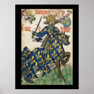 Rei medieval do poster de France