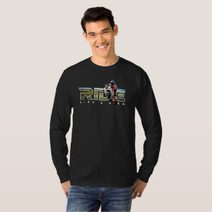 Rei Motociclista Camisa Masculina Manga Longa