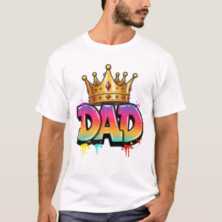 Rei Pai Grafite | Camiseta Coroa Urbana Vibrante