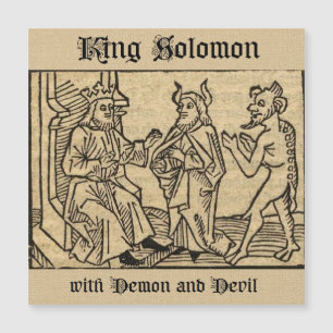 Rei Salomão com Demônio e Diabo