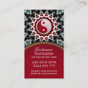 Reiki Energy Yin Yang Balance Cartão de visita
