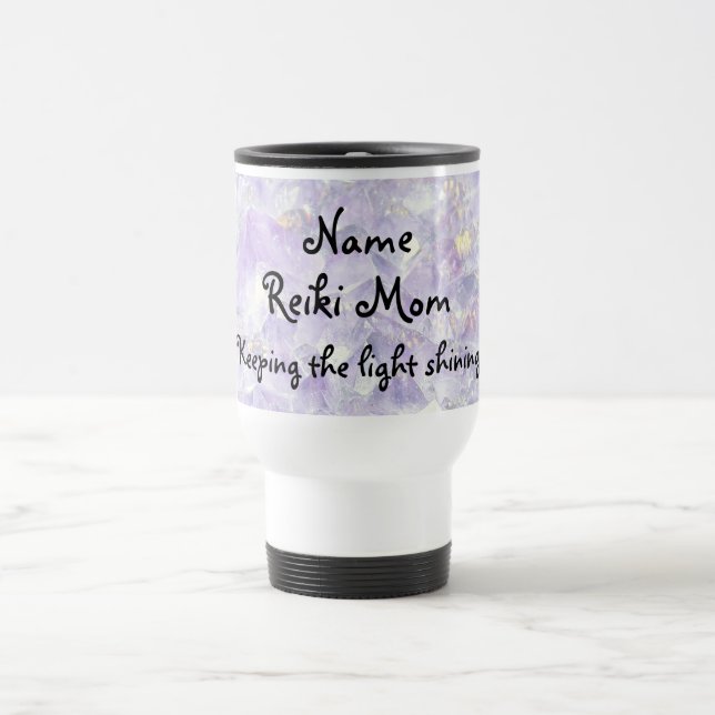 Reiki Mãe, Caneca de viagem personalizada (Centro)