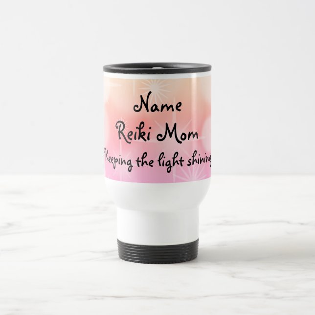 Reiki Mãe, Caneca de viagem personalizada (Centro)