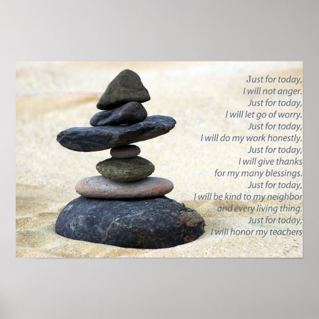 Reiki Principles Poster (Frente)