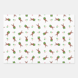 Reinador De Natal Festivo Verde E Vermelho Kasky