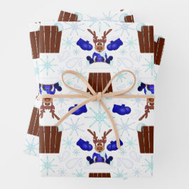 Reindeador de Natal Festivo Blue Kasky
