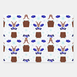 Reindeador de Natal Festivo Blue Kasky