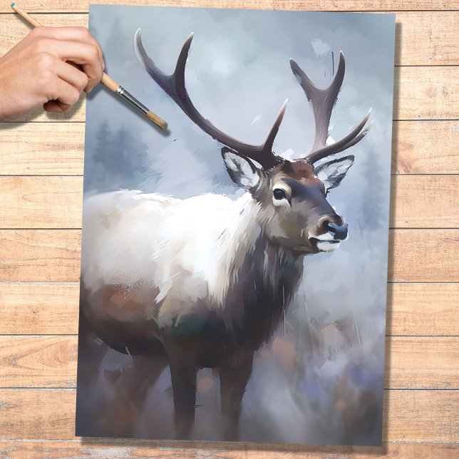 Reindeer 3 Papel de Decoupage (Criador carregado)