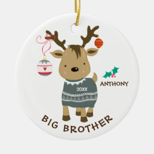 Reindeer Big Brother Enfeites de natal
