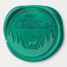 Reindeer Christmas Wax Seal Sticker