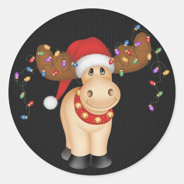 Reindeer de Natal 1 - Adesivos de Férias (Frente)