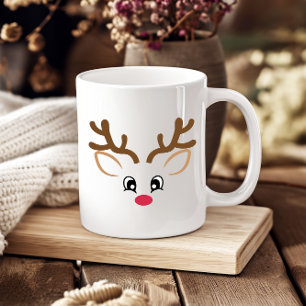 Reindeer Face "Sua Xícara De Café"