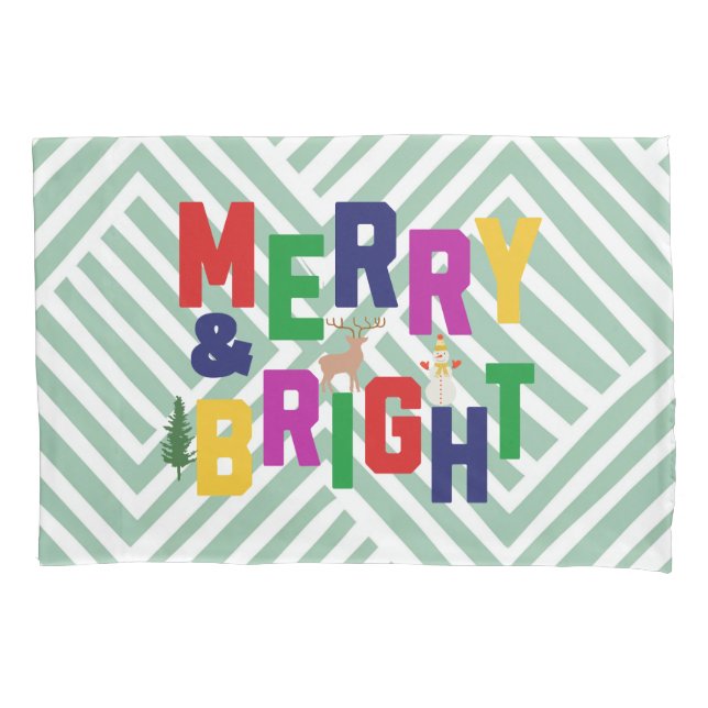 Reindeer feliz e pinheiro brilhante Snowman (Frente)