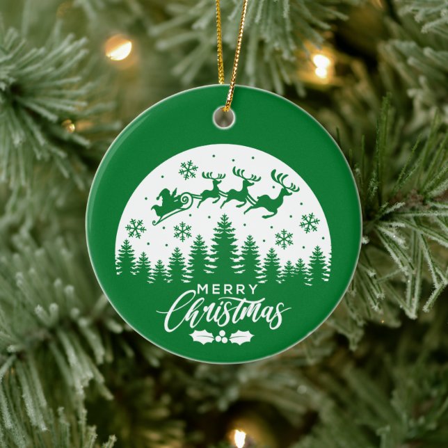 Reindeer Feliz Natal - Enfeites de natal (Árvore)