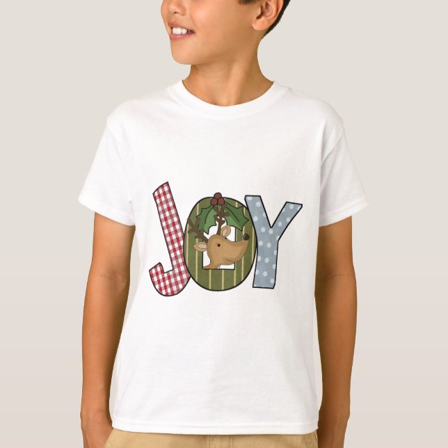 Reindeer Joy Holiday Camisetas e presentes (Frente)