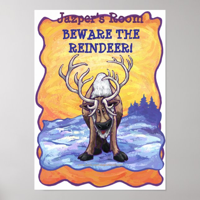 Reindeer My Room Poster (Frente)